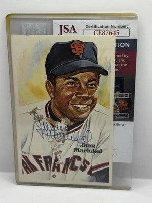 Juan Marichal Autographed Perez-Steele Postcard - Giants - 06909/10,000- JSA COA - Image 1 of 2