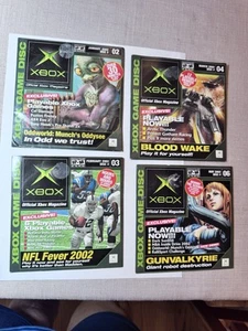 Vintage 4 Xbox Magazine Demo Discs - Blood Wake, Gunvalkyrie, Munch's Oddysee + - Picture 1 of 19