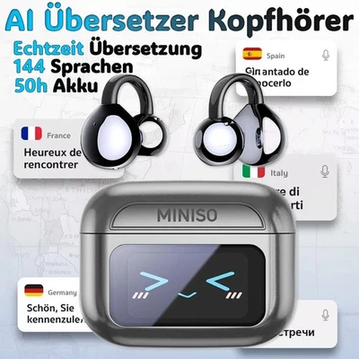 144 Sprachen Echtzeit Übersetzer Kopfhörer mit Übersetzer| Übersetzungskopfhörer - Bild 1 von 4