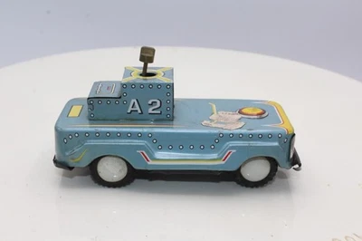 Litografía de hojalata de coche espacial de lanzamiento de satélite Linemar de colección Foto 1 de 4