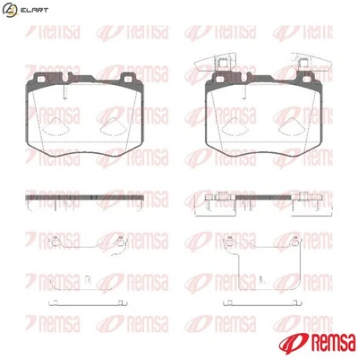 BRAKE PAD SET DISC BRAKE 1883.20 FOR MERCEDES-BENZ M274.920/264.920 2.0L 4cyl - Image 1 of 4