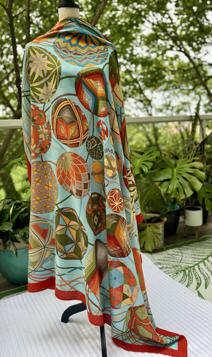 Hermes Cashmere Silk Shawl for sale | eBay