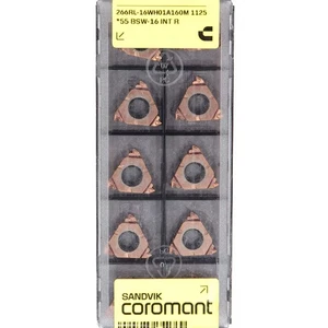 10 SANDVIK 266RL-16WH01A160M 1125 CNC Drehmaschine Hartmetall BSW BSF BSP Gewindeeinsatz - Bild 1 von 16