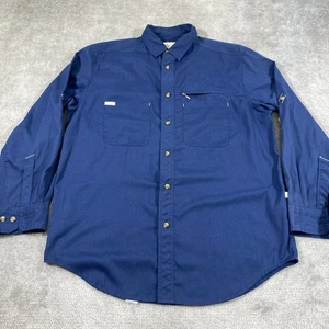 Cabelas Guidewear Angeln Outdoor Hemd mit Knopfleiste Herren große Langarm Taschen - Bild 1 von 7