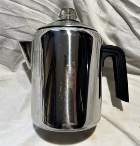 Farberware 8 Tassen Kaffeemaschine Herdplatte Edelstahl Kaffeemaschine Landhaus Kernfilter - Bild 1 von 6