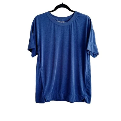 Camiseta de gran tamaño Zella Embody azul talla mediana ropa deportiva manga corta Foto 1 de 4