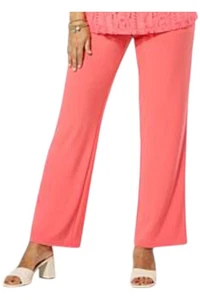 Antthony Women's Straight Leg Pant Vibrant Coral - Picture 1 of 1