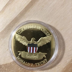 Gedenkmünze "Keep America Great" Donald Trump 2020 - 24K vergoldet Bonus - Bild 1 von 5