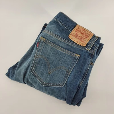 Levi Strauss & Co 527 Low Boot Cut Blue Denim Jeans Mens W36 L34 - Image 1 of 4