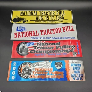 Lote de pegatinas de parachoques verde bolos nuevos de colección campeonatos nacionales de tracción de tractores - Imagen 1 de 8