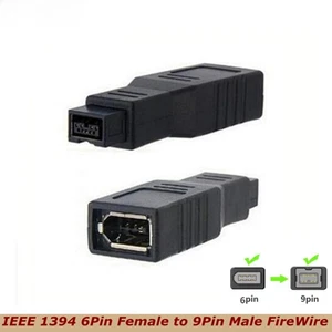 FireWire 800 To 400 Male 9 Pin To Female 6 Pin IEEE 1394 Converter for MacBook - Picture 1 of 6