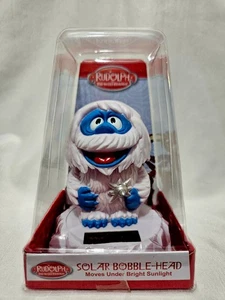 RUDOLPH EL RENO NARIZ ROJA - ABEJORRO - ABOMINABLE MUÑECO DE NIEVE - CABEZA BOBBLE SOLAR - Imagen 1 de 6