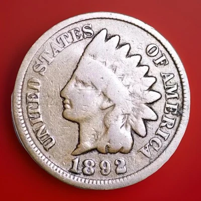 1892 Indian Head Cent Penny “Best Value On EBay” FAST SHIPPING - Image 1 of 4