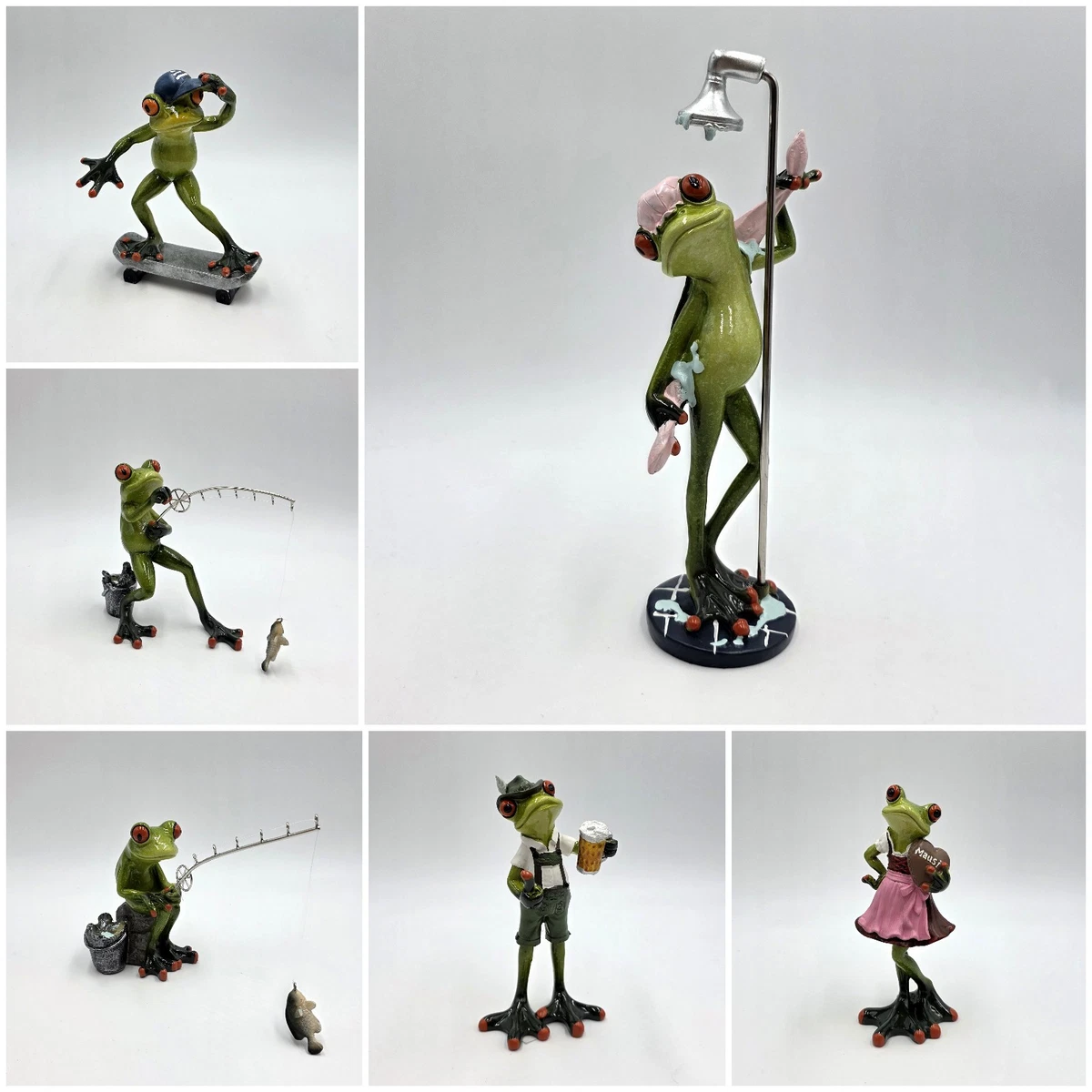 Niedliche Froschfigur Aus Kunstharz – Garten-Deko, Ca. 15 Cm, Wasserfest Für Draußen & Innen