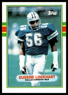 1989 Topps Eugene Lockhart Rookie Dallas Cowboys #388 - Image 1 of 2