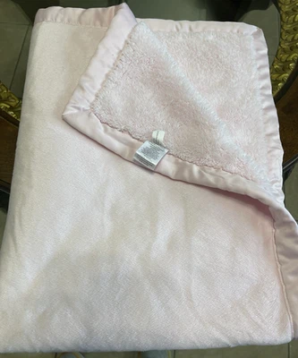 Koala Baby Toys R Us Pink Plush Blanket Minky Matte Satin Trim Reversible 2014 - Image 1 of 4
