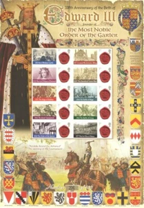 BC-388 2012 King Edward III History of Britain 87 Business Smilers Sheet - Picture 1 of 1