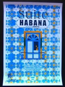 SUITE HABANA / Stylish CUBAN Silkscreen Tribute Poster for Acclaimed CUBA Movie - Picture 1 of 6
