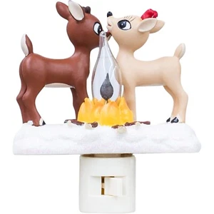 5,25 Zoll groß Rudolph Clarice by Fire Nachtlicht flackernde Flamme - Bild 1 von 5