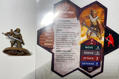 Heroscape Tandros Kreel Einar Hero D&D Pathfinder Unique Hero - Bild 1 von 3
