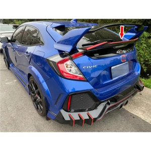 Painted FIT FOR Honda Civic 10th 5DR V Type Rear Trunk Spoiler 2016-2020 - Picture 1 of 10