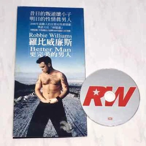Robbie Williams 2000 Better Man Taiwan Tri-Folded Long Sleeve Promo CD Single - Picture 1 of 5
