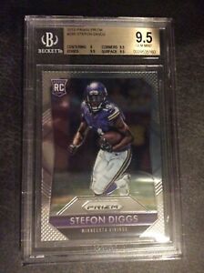 BGS 9.5 GEM MINT Stefon Diggs 2015 Panini Prizm POP REP ONLY 4 with NO 10 s !