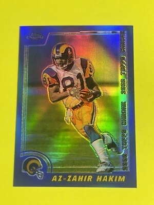 2000 Topps Chrome Refractor Az-Zahir Hakim #46 St. Louis Rams San Diego State - Image 1 of 4