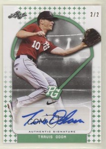 2018 Leaf Perfect Game National Showcase Auto Green /2 Travis Odom #BA-TO1 Auto