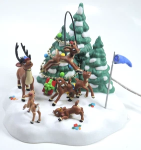 Dept 56 Reindeer Games Rudolph Flies 56853 North Pole Series Nice Christmas G - Picture 1 of 22