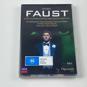 Gounod: Faust by Jonas Kaufmann / Yannick Nézet-Seguin (Dvd, 2014) - Picture 1 of 2
