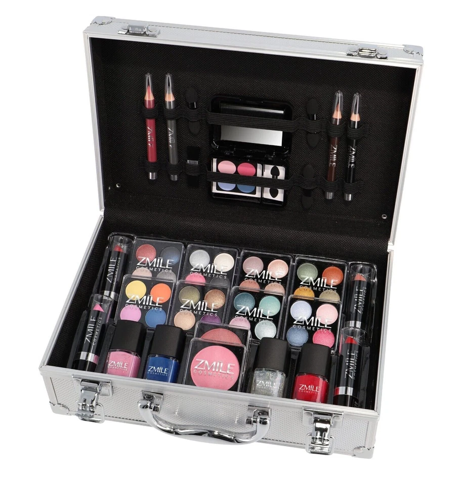 BriConti Vegan Vanity Case Makeup Cosmetics 51 Piece Set