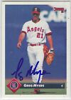 Greg Myers Auto - Signed Autograph 1993 Donruss #269 - MLB California Angels