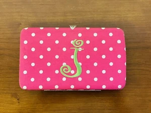 Pink & White Polka Dot Clutch Wallet - Bild 1 von 4