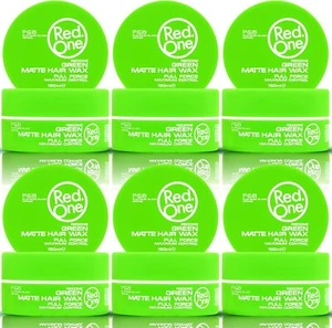 6 x RedOne Hair Styling Matte Wax Green 150ml - Picture 1 of 7
