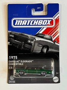 Matchbox Car 1975 Cadillac Eldorado Convertible Race Cars 1 64 Kids Toy Gift - Picture 1 of 10