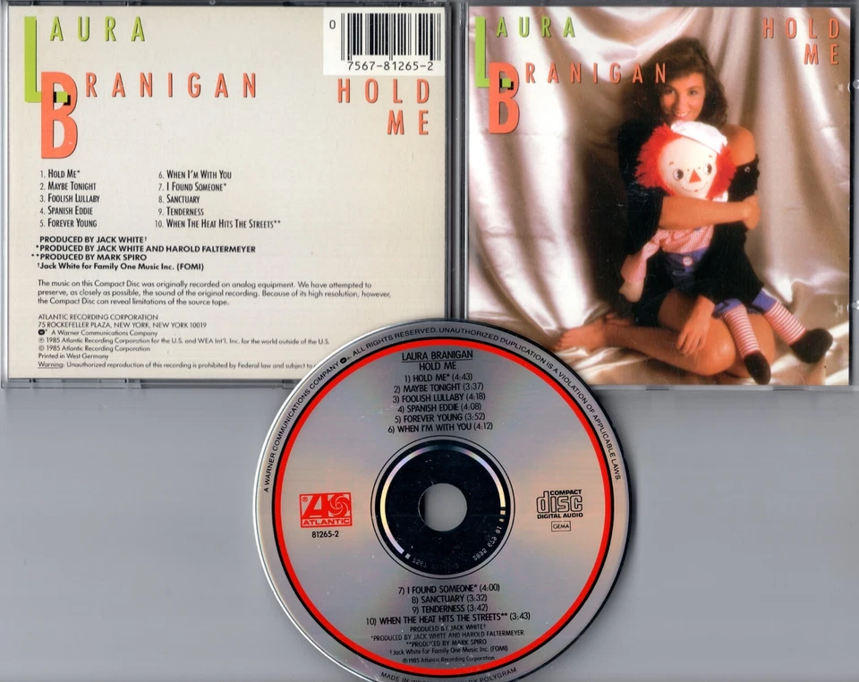 Laura Branigan CD HOLD ME © 1985 Atlantic 81265-2 made in W. Germany by Polygram - Bild 1 von 1