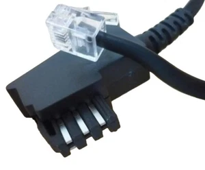 Cavo telefono 3 m TAE 4FWS-I telefono cavo di collegamento cavo router Fritz Box RJ11 - Foto 1 di 3