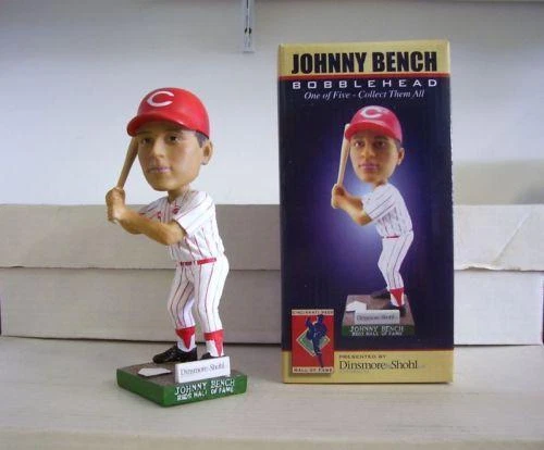 Johnny Bench Cincinnati Reds Museum Letter B Boble Cincinnati Reds Bobblehead - Image 1 of 1