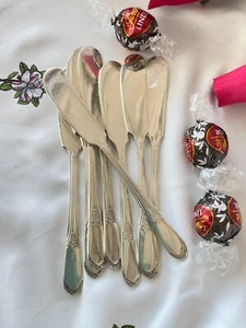 8 Esparcidores de Mantequilla Mary Lou Devonshire Plato de Plata Internacional Mundial Rogers 1938 - Imagen 1 de 6