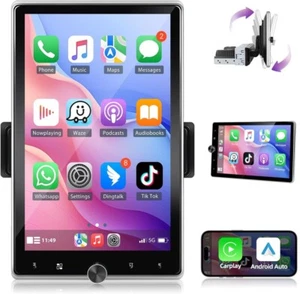 1DIN 10.4'' Android 13 2+64GB Car Stereo Carplay GPS Navi Wifi MP5 Mirror link - Picture 1 of 24