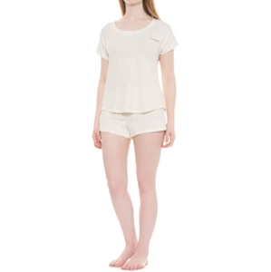 NWT Avalanche Women's Large Yummy Crew Neck Shirt & Short Lounge Set Off White - Picture 1 of 7