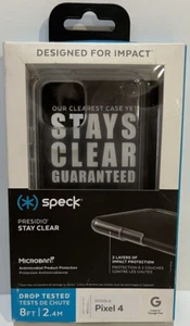 Speck - Presidio STAY CLEAR Hard Shell Case for Google Pixel 4 - Clear - Picture 1 of 5