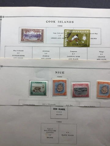 Niue/Cook Islands Stamp Lot Used Cover