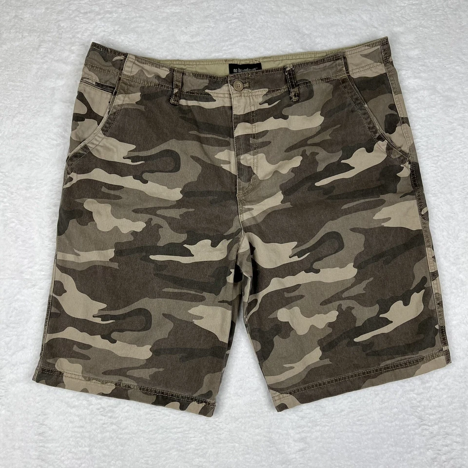 Pantalones Cortos No Boundaries Para Hombre 42 Marrón Camuflaje Denim Exterior Informal 10 Entrepiernas Algodón Foto 1 de 4