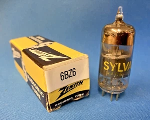 VINTAGE OLD STOCK SYLVANIA  6BZ6 VACUUM TUBE * TESTED & GUARANTEED! - Picture 1 of 1