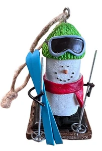 The Original S'mores Marshmallow Winter Skier Sport Resin Christmas Ornament - Picture 1 of 4