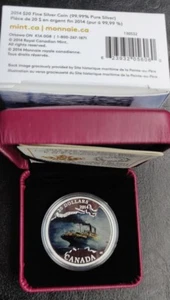 2014 $20 PURE FINE SILVER: LOST SHIPS IN CANADIAN WATERS. ONLY 7000 MINTED. - Picture 1 of 12