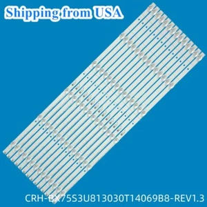 LED strips For Hisense 75R6E3 75H6570G SVH750A76 75H6510G 75E3D HD750S3U81-TAB1 - Picture 1 of 9