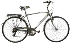 BICI 28 BICICLETTA 28 ALLUMINIO CITY BIKE TREKKING EGO UOMO EGO6V MADE IN ITALY - Foto 1 di 4